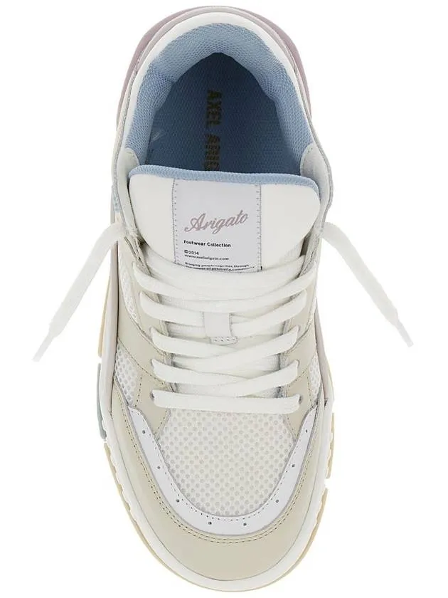 'Area Lo' White And Multicolor Sneakers With Logo Detail In Leather Blend Woman